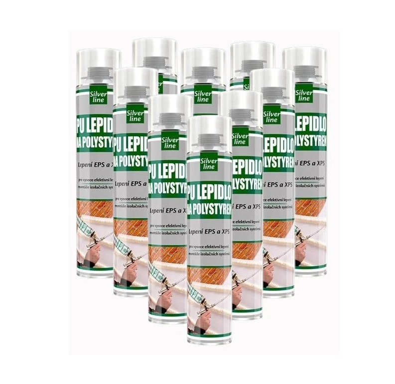 Lepidlo na polystyren Silver Line 750 ml pistolové Stavebniraj.cz