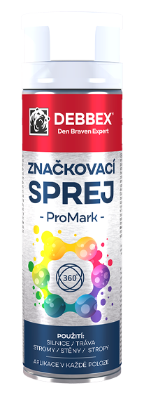 značkový sprej ProMark Bílý Stavebníraj.cz