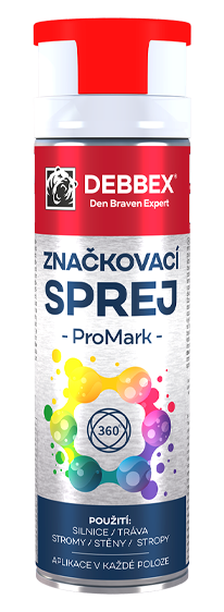 značkový sprej ProMark Červený Stavebníraj.cz