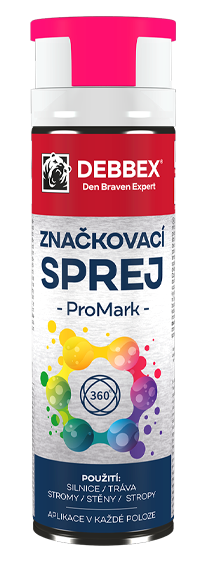 značkový sprej ProMark Růžový Stavebníraj.cz